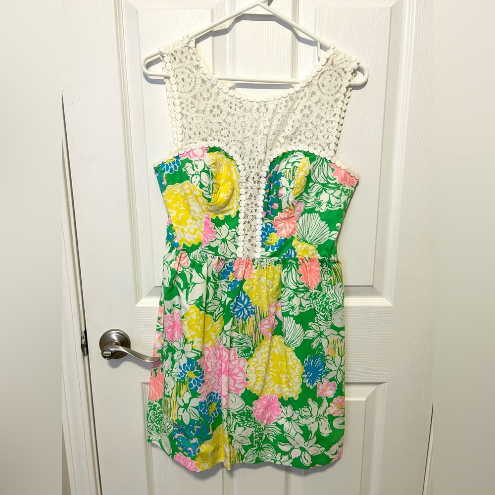 Lilly Pulitzer Raegan Floral Dress Size 6